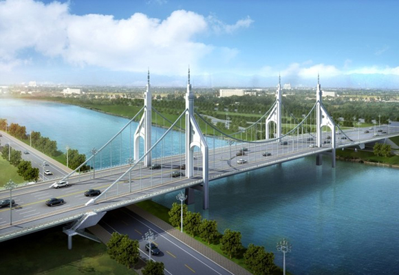 1、聊城 湖南路徒駭河大橋（效果圖）
